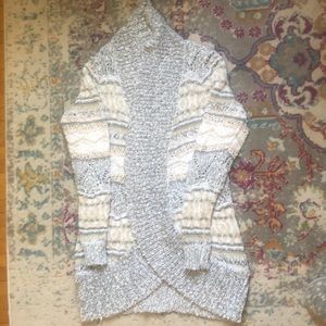 Shawl Collar Tunic Length Cardigan